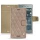 Custodia in pelle Sony Xperia XZ1 - Taupe vintage - Couture
