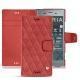 가죽 커버 Sony Xperia XZ1 - Cerise vintage - Couture