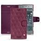 Funda de piel Sony Xperia XZ1 - Prune vintage - Couture