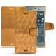 Sony Xperia XZ1 leather case - Or Maïa - Couture