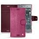 Sony Xperia XZ1 leather case - Serpent ciclamino