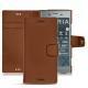 Sony Xperia XZ1 leather case - Marron PU
