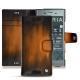 Custodia in pelle Sony Xperia XZ1 - Marron Patine