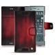 Sony Xperia XZ1 leather case - Rouge Patine