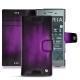 Sony Xperia XZ1 leather case - Violet Patine
