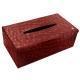 Rectangular tissue box holder - Autruche ciliegia ( Pantone #a4343a ) 