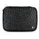 Housse cuir pour disque dur externe - Autruche nero