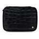 Portable hard drive leather case - Crocodile nero