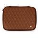 レザーケース 外付けハードディスク用 - Marron - Couture ( Nappa - Pantone 1615C ) 