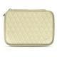 Housse cuir pour disque dur externe - Ivoire - Couture ( Sleek P C12 - White ) 
