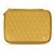 Housse cuir pour disque dur externe - Mimosa - Couture ( Pantone 141C ) 