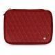 Housse cuir pour disque dur externe - Tomate - Couture ( Pantone 187C ) 