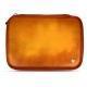 Portable hard drive leather case - Orange Patine