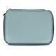 Portable hard drive leather case - Bleu Ciel PU