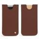 Funda de piel Apple iPhone X - Marron délicat