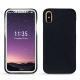 Funda de piel Apple iPhone X - Noir élégant