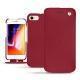 Housse cuir Apple iPhone 8 - Rouge passion