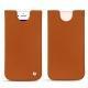 Apple iPhone 8 leather pouch - Orange vibrant