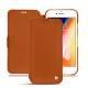 Apple iPhone 8 leather case - Orange vibrant
