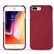 Coque cuir Apple iPhone 8 Plus - Rouge passion