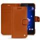 HTC U11 leather case - Orange vibrant