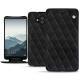 Housse cuir Huawei Mate 10 - Negre poudro - Couture