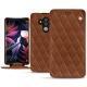 Housse cuir Huawei Mate 10 Pro - Marron - Couture ( Nappa - Pantone 1615C ) 