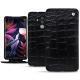 Custodia in pelle Huawei Mate 10 Pro - Crocodile nero