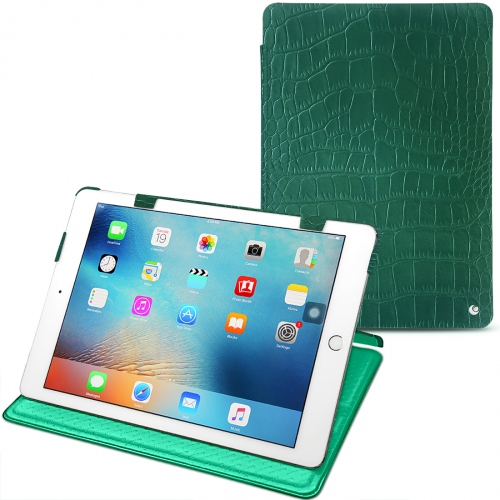 Capa em pele Apple iPad Pro 9.7'Crocodile pino ( Pantone #173F35 ) 