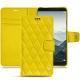 Huawei Mate 10 leather case - Jaune fluo - Couture