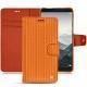 Custodia in pelle Huawei Mate 10 - Abaca arancio