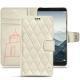 가죽 커버 Huawei Mate 10 - Blanc escumo - Couture