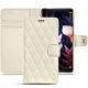 Huawei Mate 10 Pro leather case - Blanc - Couture ( Bologna - White ) 