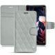 Custodia in pelle Huawei Mate 10 Pro - Gris - Couture ( Nappa - Pantone W428C ) 