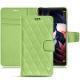 Housse cuir Huawei Mate 10 Pro - Vert olive - Couture ( Nappa - Pantone 578U ) 