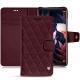 Capa em pele Huawei Mate 10 Pro - Lie de vin - Couture ( Pantone 5115C ) 