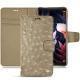 Housse cuir Huawei Mate 10 Pro - Autruche desert