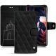 Housse cuir Huawei Mate 10 Pro - Negre poudro - Couture