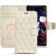 Housse cuir Huawei Mate 10 Pro - Blanc escumo - Couture