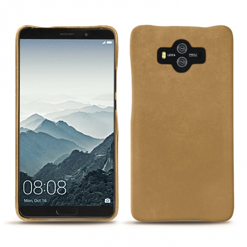 Capa em pele Huawei Mate 10Sable vintage ( Pantone #9b7340 ) 