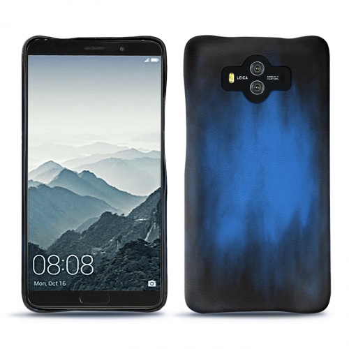 Capa em pele Huawei Mate 10Bleu Patine