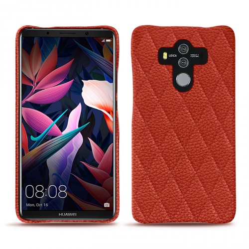 Custodia in pelle Huawei Mate 10 ProPapaye - Couture ( Pantone #b54317 ) 
