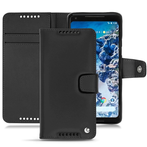  Google Pixel 2 XL leather case - Noir ( Nappa - Black ) 