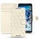 Capa em pele  Google Pixel 2 XL - Blanc - Couture ( Bologna - White ) 
