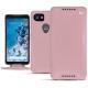 Google Pixel 2 XL leather case - Rose ( Nappa - Pantone 2365C ) 