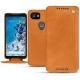 Google Pixel 2 XL leather case - Mandarine vintage ( Pantone 165C ) 