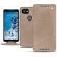 Housse cuir Google Pixel 2 XL - Taupe vintage ( Pantone 7530C ) 