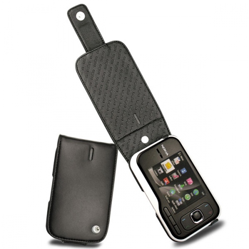 Nokia 6760 Slide  leather case - Noir ( Nappa - Black ) 