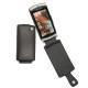 Housse cuir Sony Ericsson Vivaz  - Noir ( Nappa - Black ) 