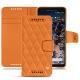 Housse cuir Google Pixel 2 - Orange - Couture ( Nappa - Pantone 1495U ) 